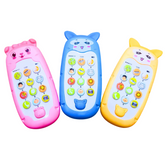 Animal-Themed Learning Toy Phone for Kids – Lights, Sounds, and Fun Buttons (Available in Yellow, Blue, and Pink)
